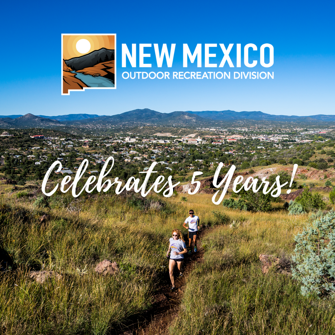 Trail runners on a blue sky sunny day