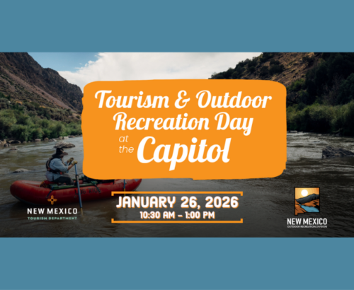 Graphic that reads Tourism and Outdoor Recreation Day at the Capitol January 26, 2026 from 10:30am to 1pm